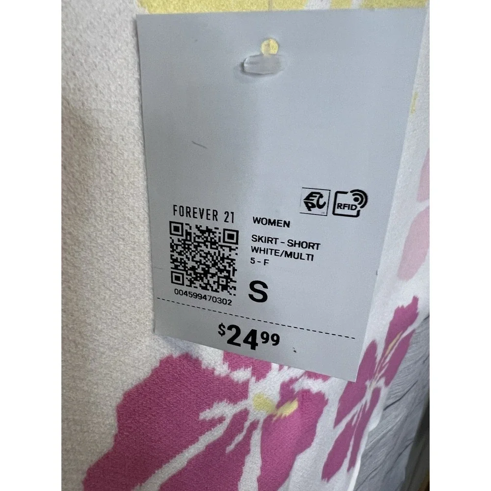 NWT Forever 21 Bodycon Knit Floral Skirt Size S - Picture 3 of 6